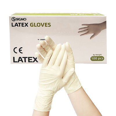 Medizinische pulverisierte Latex-Handschuhe pulverisieren freien Latex-Untersuchungshandschuh für zahnmedizinisches