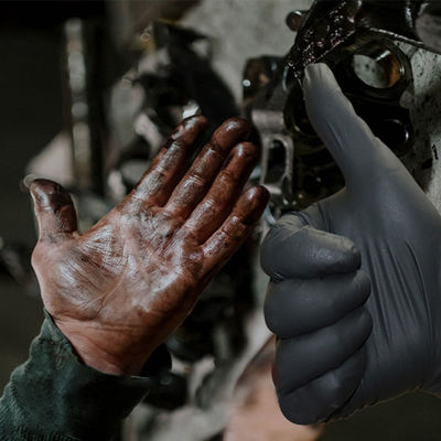 Latex-Wegwerfnitril-Handschuhe 6 Mil Household Hand Puncture Proof-Nitril-Handschuhe