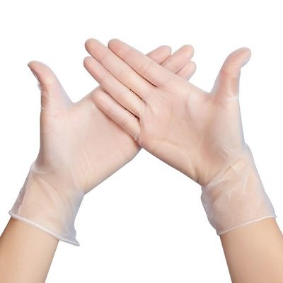 PVC-Vinylwegwerfprüfungs-Handschuh-mittlere Größen-Antischnitt-Plastikhandschuhe Wegwerf