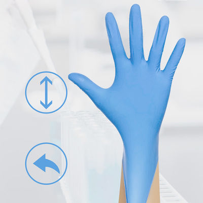 NITRIL-Arbeits-Handschuhe Signo beidhändige Wegwerfmittelgroß