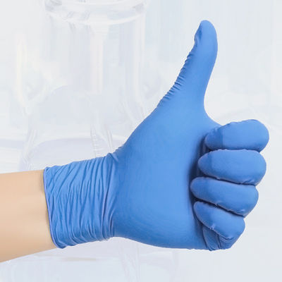 NITRIL-Arbeits-Handschuhe Signo beidhändige Wegwerfmittelgroß