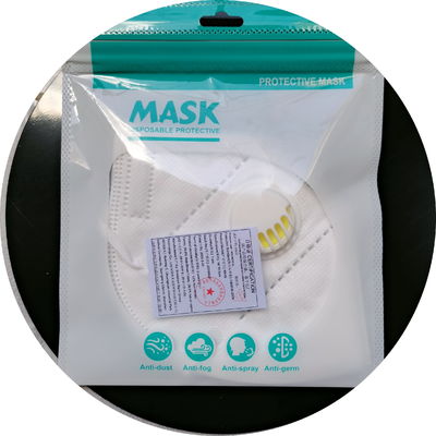 Schützende Wegwerfgesichtsmaske KN95 der Erwachsen-5Ply mit einzelnem Ventil
