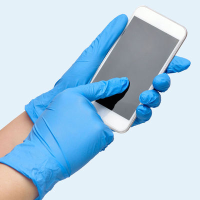 Nitril-chirurgische Handhandschuh-medizinische Wegwerfhandschuhe Tearproof ASTM D6319
