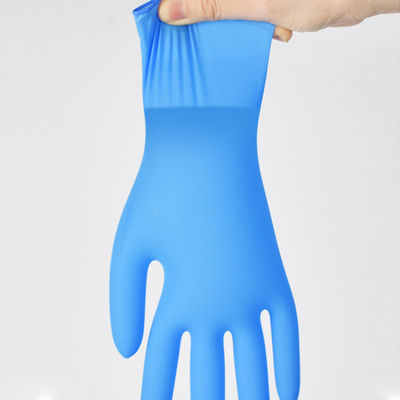 Zerreißen freie medizinische Nitril-Handschuhe des Pulver-EN455 beständiges angenommenes Soem-ODM