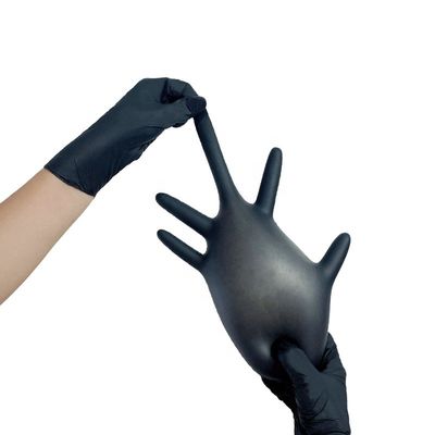 Antischwarz-sterile Nitril-Handschuhe des durchbohren-S-XL für Handschutz