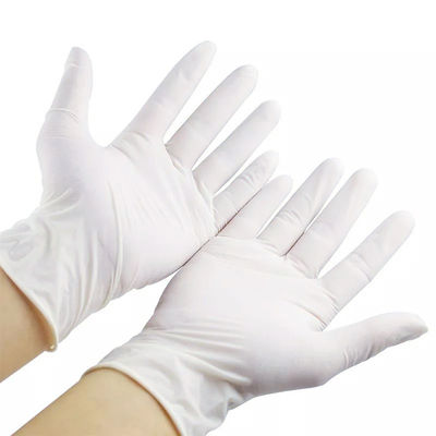 Widerstand-Hotel-Restaurant-Latex-Handschuh-Wegwerfschutzhandschuhe des Riss-ISO14001