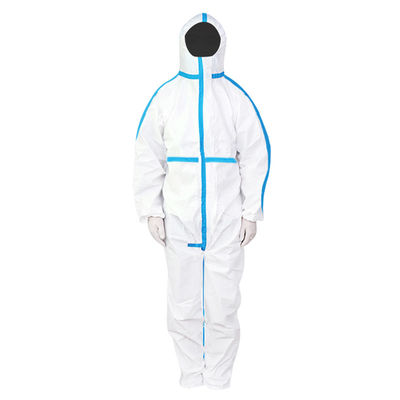 Nichtgewebter chemischer schützender Wegwerfoverall M L XL 2XL 3XL 4XL EVP