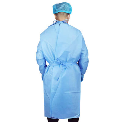 Blau verstärkte sterile chirurgische Wegwerfkleider S M L XL XXL