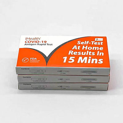 Schneller Antigen-Wischtest-nasales Exemplar FDA IHealth für öffentlichen Bereich