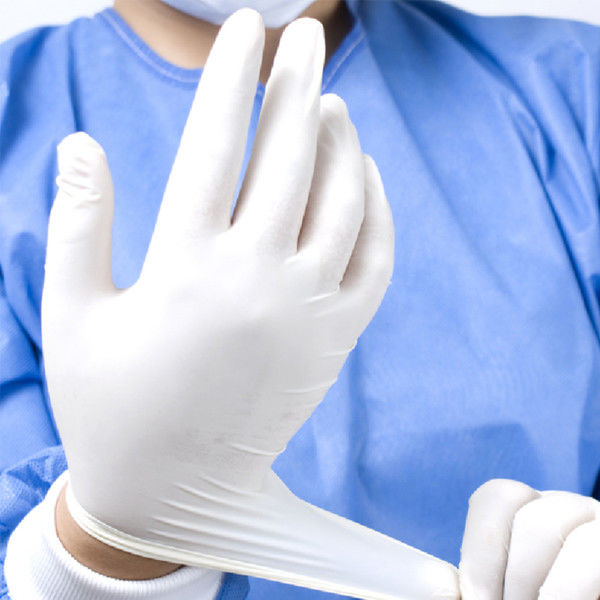 Kundenspezifischer pulverisierter Latex-Handschuh-nicht steriler medizinischer geduldiger Untersuchungshandschuh