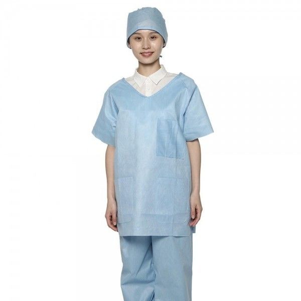 S-5XL Wegwerfkrankenhaus scheuert Material Arzthelferin-Suit 35gsm SMS