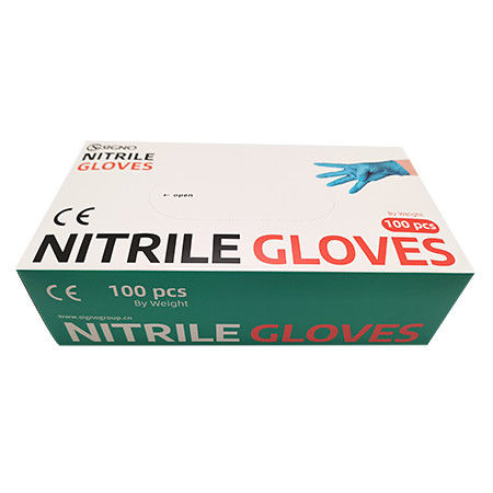 Pulverisieren medizinische Wegwerfnitril-Handschuhe ISO13485 ISO14001 XL Xxl frei