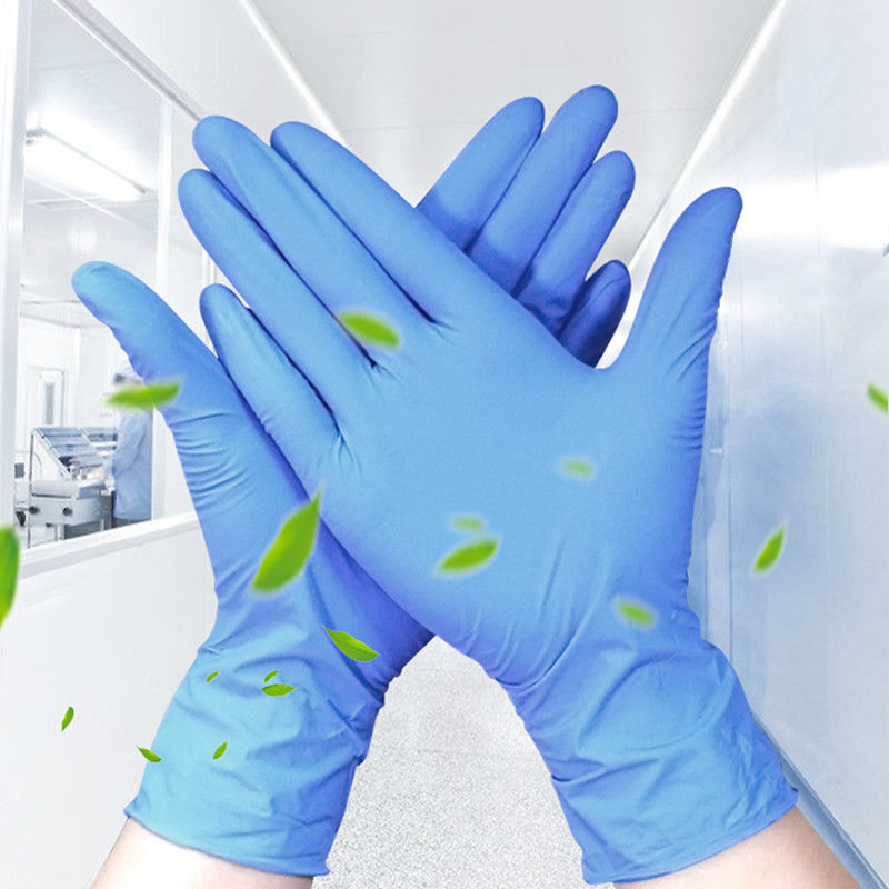 NITRIL-Arbeits-Handschuhe Signo beidhändige Wegwerfmittelgroß