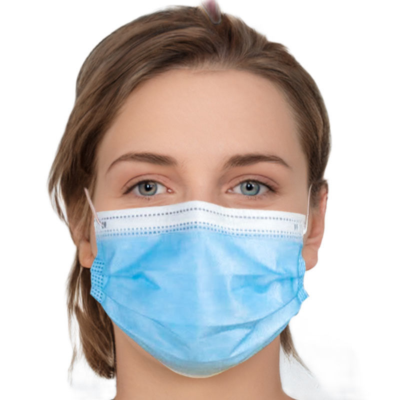 blaue Gesichtsmaske-Wegwerfnicht gesponnene Gesichtsmaske der Schicht-Ffp2