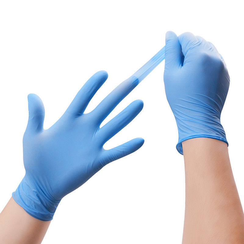 Beidhändige EN455 pulverisieren die freien Nitril-Handschuhe, die für Handschutz groß sind