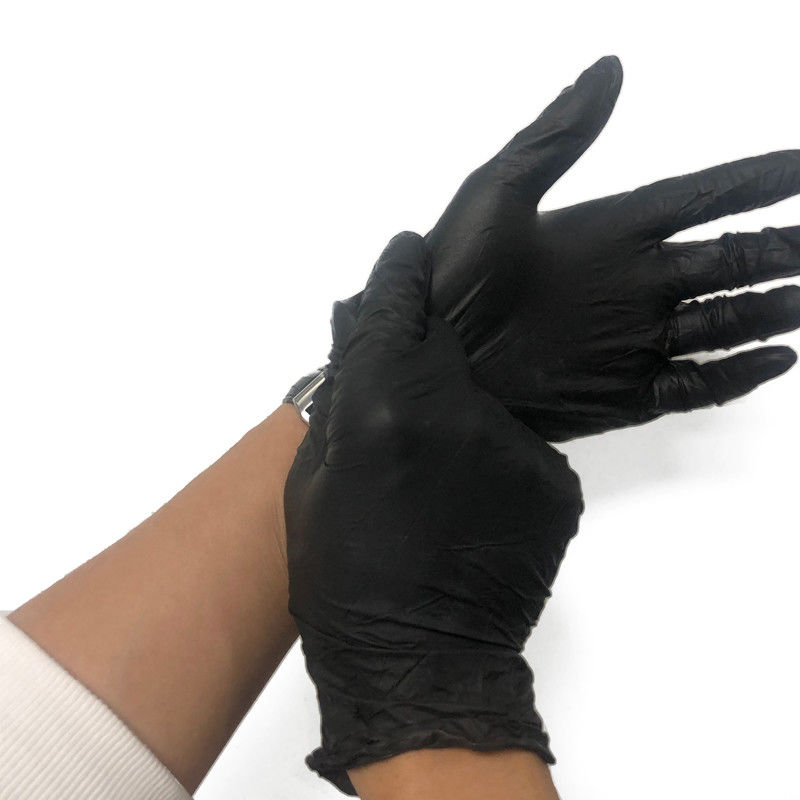 Keine Allergien klassifizieren mich steriles Nitril-chirurgische Handschuhe/schwarze Nitril-Handschuhe XL
