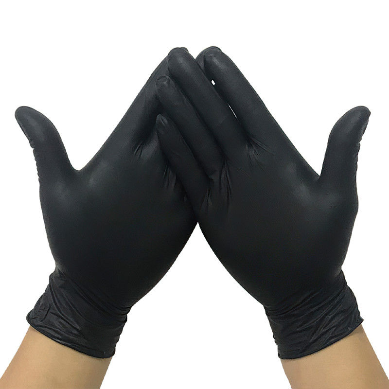 Antischwarz-sterile Nitril-Handschuhe des durchbohren-S-XL für Handschutz