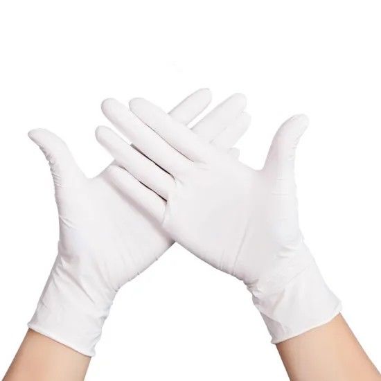 ISO-CER Standard-S-XL pulverisierte Latex-Wegwerfhandschuhe für medizinische Prüfung