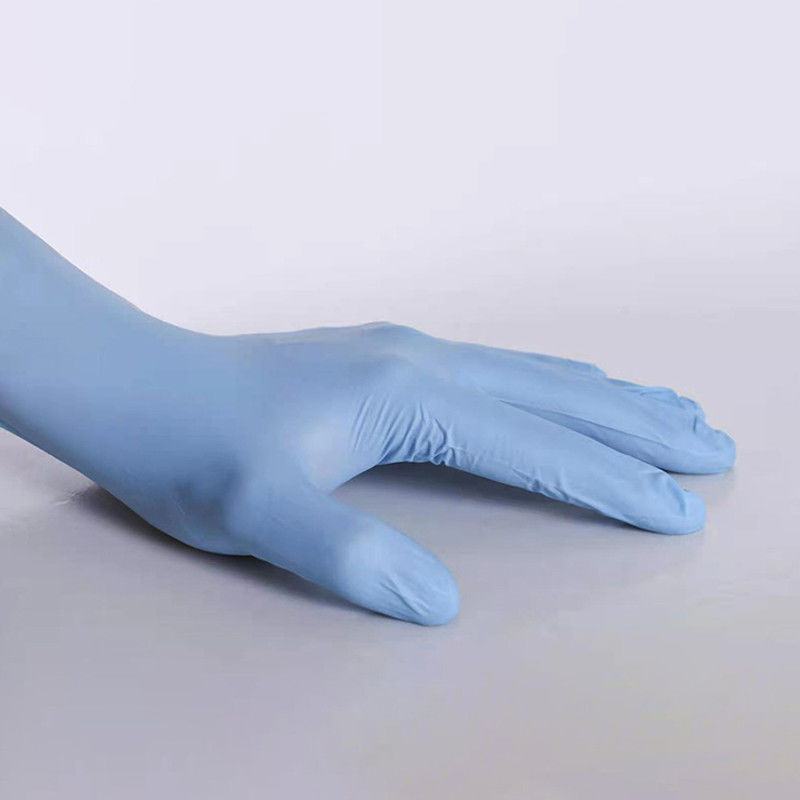 Klassifizieren industrielle blaue Vinylmischungs-Handschuhe des Nitril-EN374 I für Schönheits-Salon