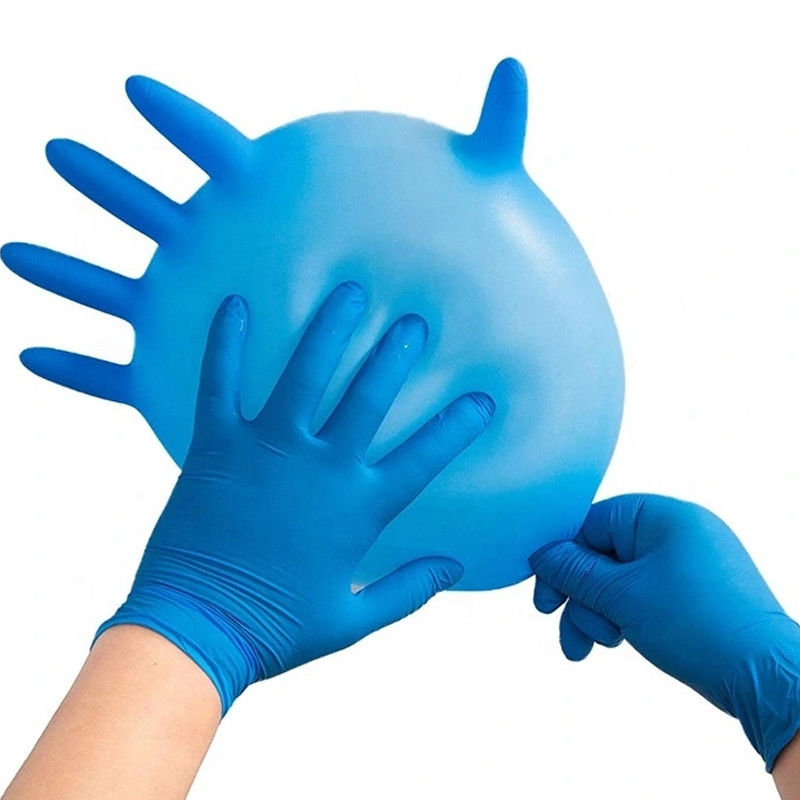 Kundengebundene blaues Wegwerfhandschuh-Haar-färbende Handschuhe des Nitril-510K