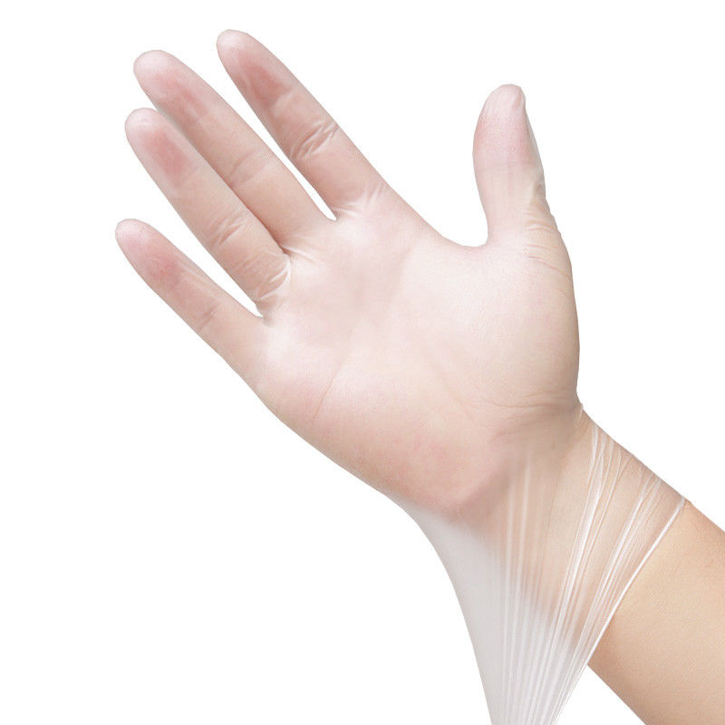 Pulverisieren freies klares Wegwerfhandschuh-Vinyl DOP DEHP freies M L S XL