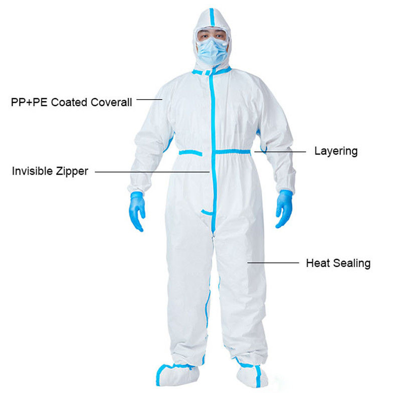 Breathable SF schützende Overall-Wegwerfklage Soems zur persönlichen Sicherheit