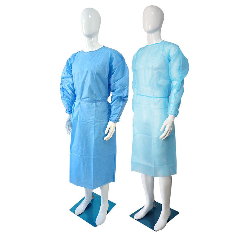 Blau verstärkte sterile chirurgische Wegwerfkleider S M L XL XXL