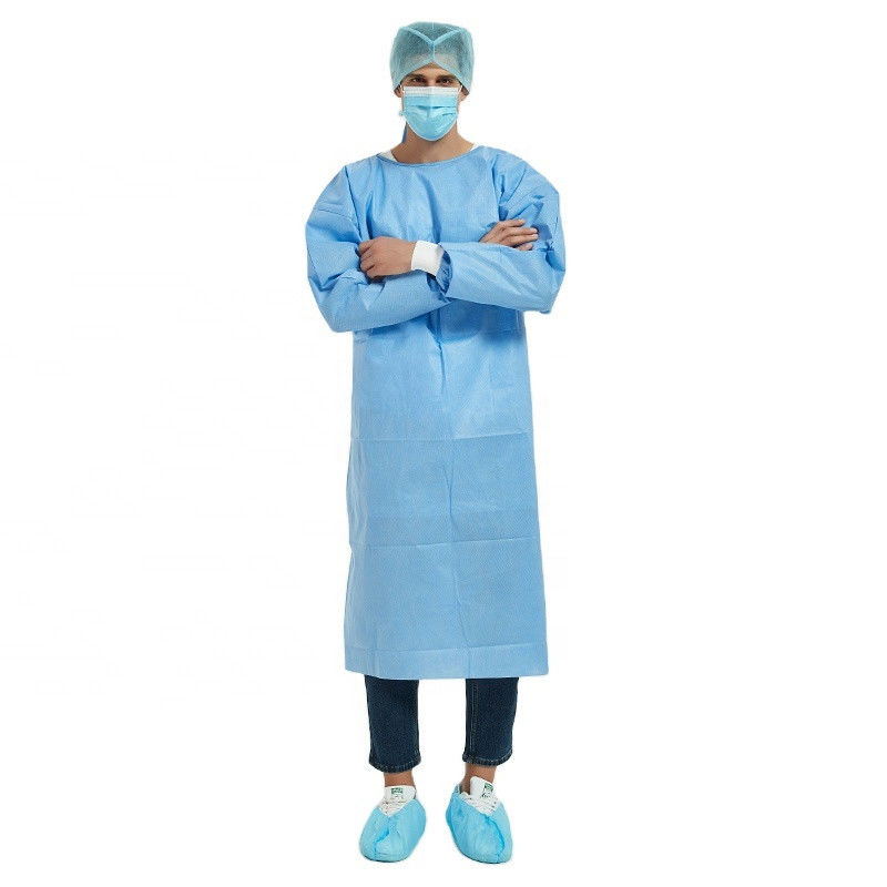 Flüssiges beständiges Wegwerfisolierungs-Kleid 35gsm des Krankenhaus-pp. für Patienten