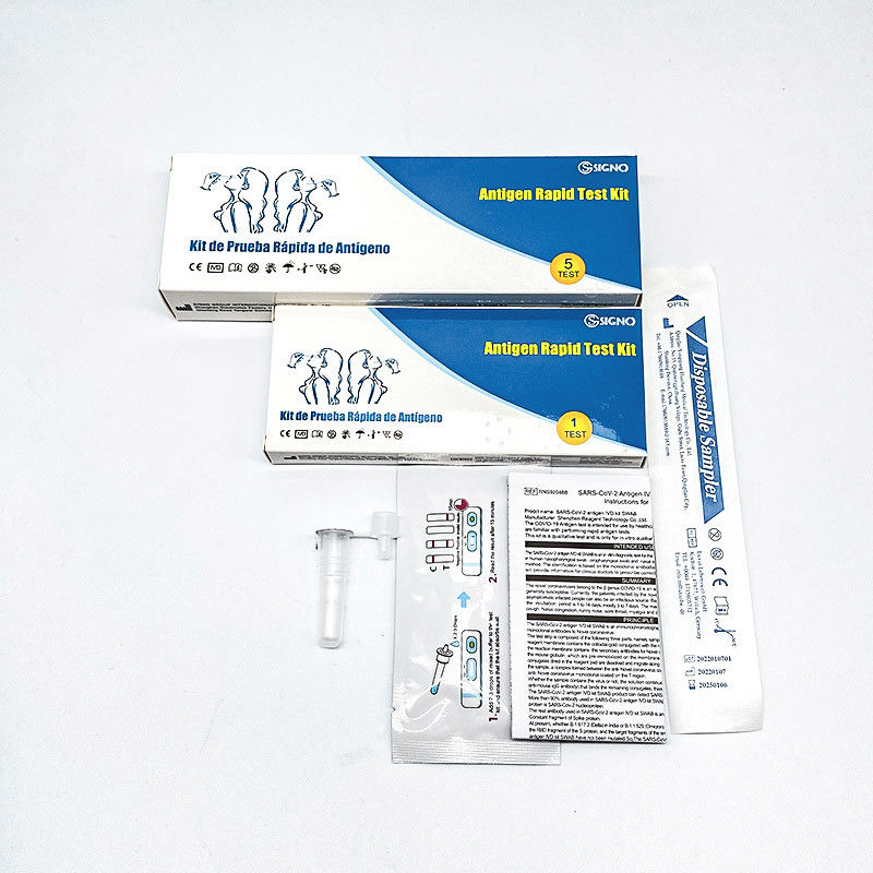 Speichel-Sputums-nasales Antigen-scharte sich schnelle Test-Kassette Nylonumkippungs-Putzlappen-Antigen-Test-Ausrüstung